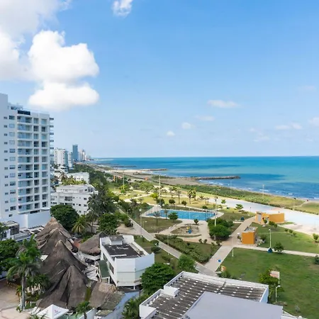 Apartamento Cb1006 Nueva Frente Al Mar - 2min Aeropuerto Cartagena