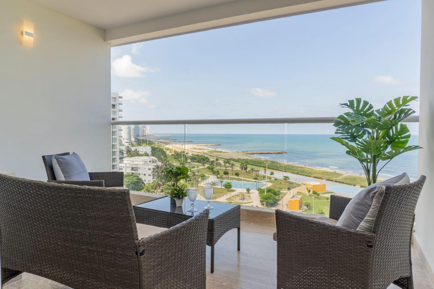 Cb1006 Nueva Frente Al Mar - 2min Aeropuerto Apartamento Cartagena